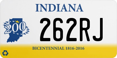 IN license plate 262RJ