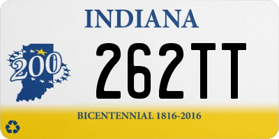 IN license plate 262TT