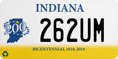 IN license plate 262UM