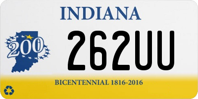 IN license plate 262UU