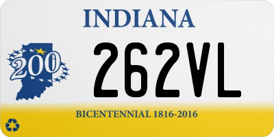 IN license plate 262VL