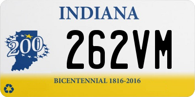 IN license plate 262VM