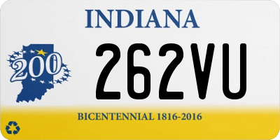 IN license plate 262VU