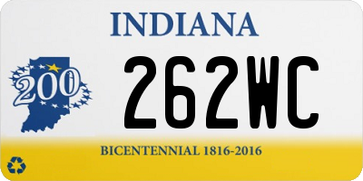 IN license plate 262WC