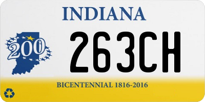 IN license plate 263CH