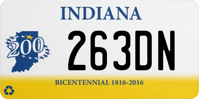 IN license plate 263DN