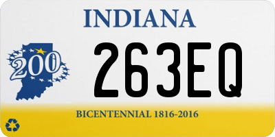 IN license plate 263EQ