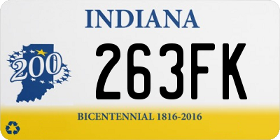 IN license plate 263FK