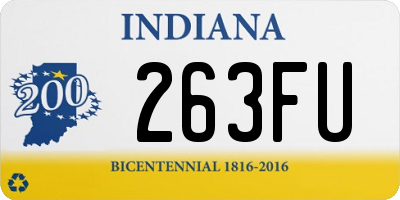 IN license plate 263FU