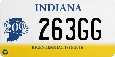 IN license plate 263GG