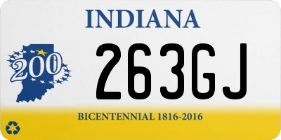 IN license plate 263GJ