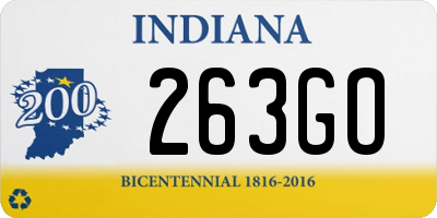 IN license plate 263GO