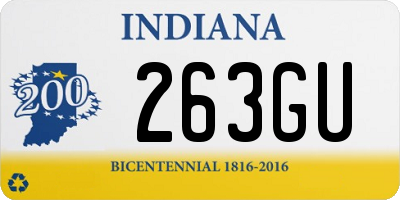 IN license plate 263GU