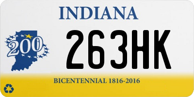 IN license plate 263HK