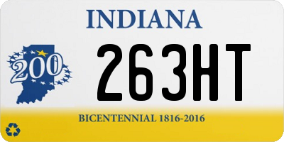 IN license plate 263HT