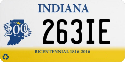 IN license plate 263IE