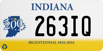 IN license plate 263IQ