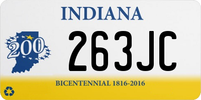 IN license plate 263JC