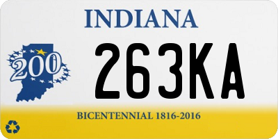 IN license plate 263KA