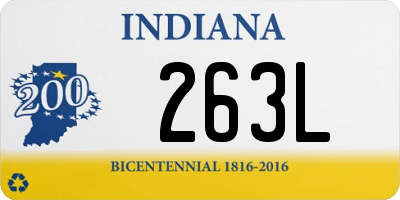 IN license plate 263L