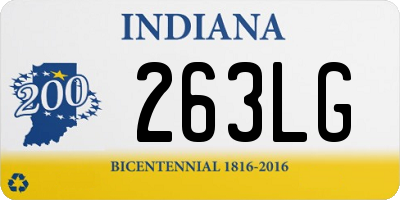 IN license plate 263LG