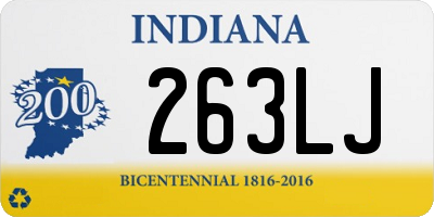 IN license plate 263LJ