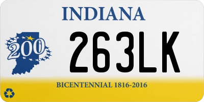 IN license plate 263LK