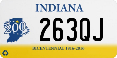 IN license plate 263QJ