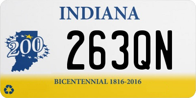 IN license plate 263QN