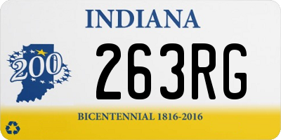 IN license plate 263RG