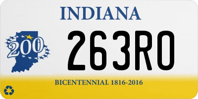 IN license plate 263RO