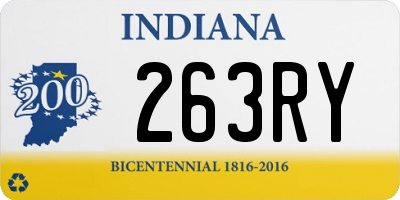 IN license plate 263RY