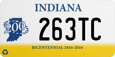 IN license plate 263TC