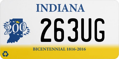 IN license plate 263UG