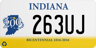 IN license plate 263UJ