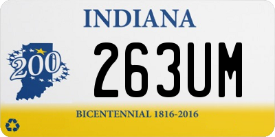 IN license plate 263UM