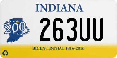 IN license plate 263UU