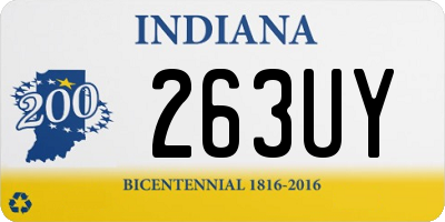 IN license plate 263UY