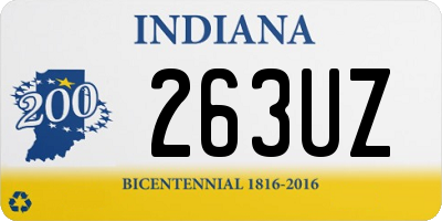 IN license plate 263UZ