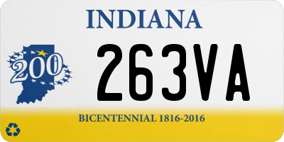 IN license plate 263VA