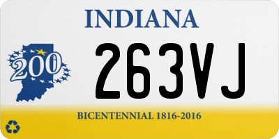 IN license plate 263VJ