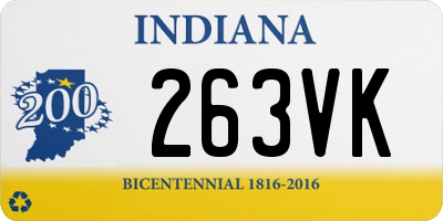 IN license plate 263VK