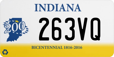 IN license plate 263VQ