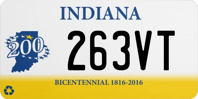 IN license plate 263VT