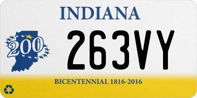 IN license plate 263VY