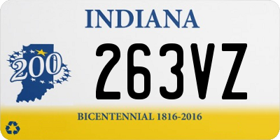 IN license plate 263VZ