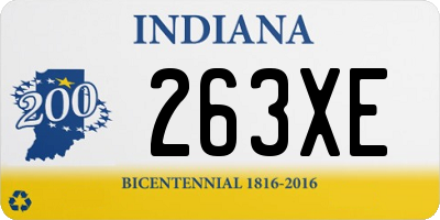 IN license plate 263XE
