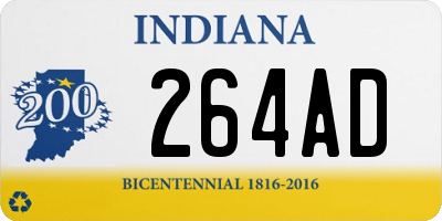 IN license plate 264AD