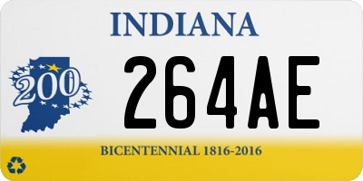 IN license plate 264AE