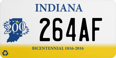 IN license plate 264AF